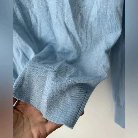 Sandro Paris blue  merino wool sweater - Picture 6 of 12